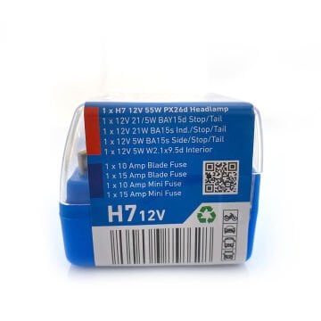 H7 Yedek Ampul Kiti 12V Photon | Araç Ampul ve Sigorta Seti