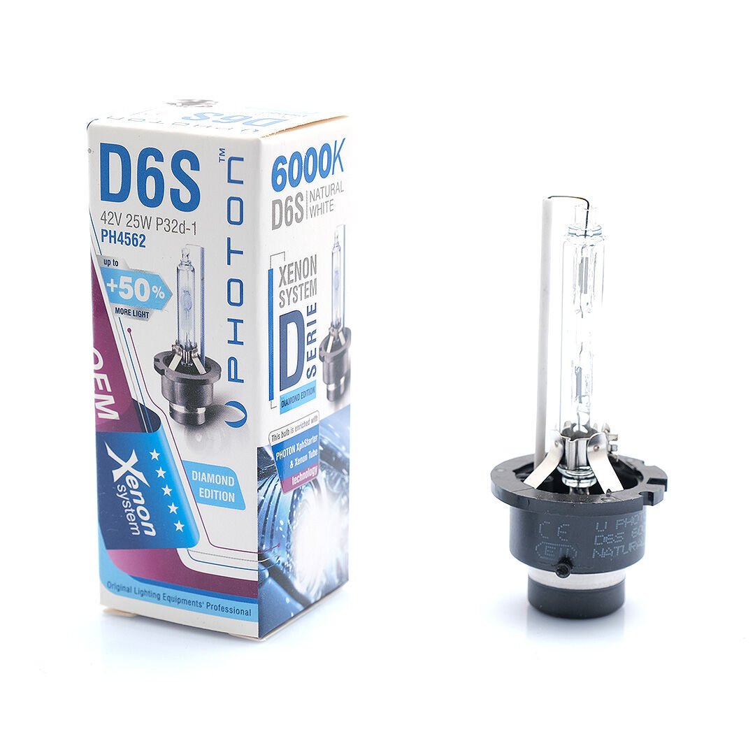 Photon D6S 6000K Beyaz Xenon Ampul +%50 Fazla Işık