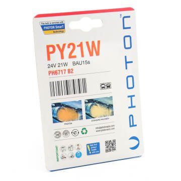 Photon Blister PY21W 24V 93 Turuncu Şaşı Tırnak 2'li Blister